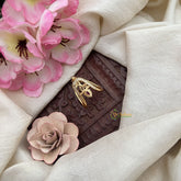 Vriksham Gold Look Alike Flute Bansuri of Lord Krishna Vangi Finger Ring-G20052